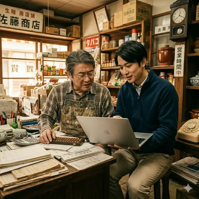 相談しながら作業を進めるサポートのイメージ